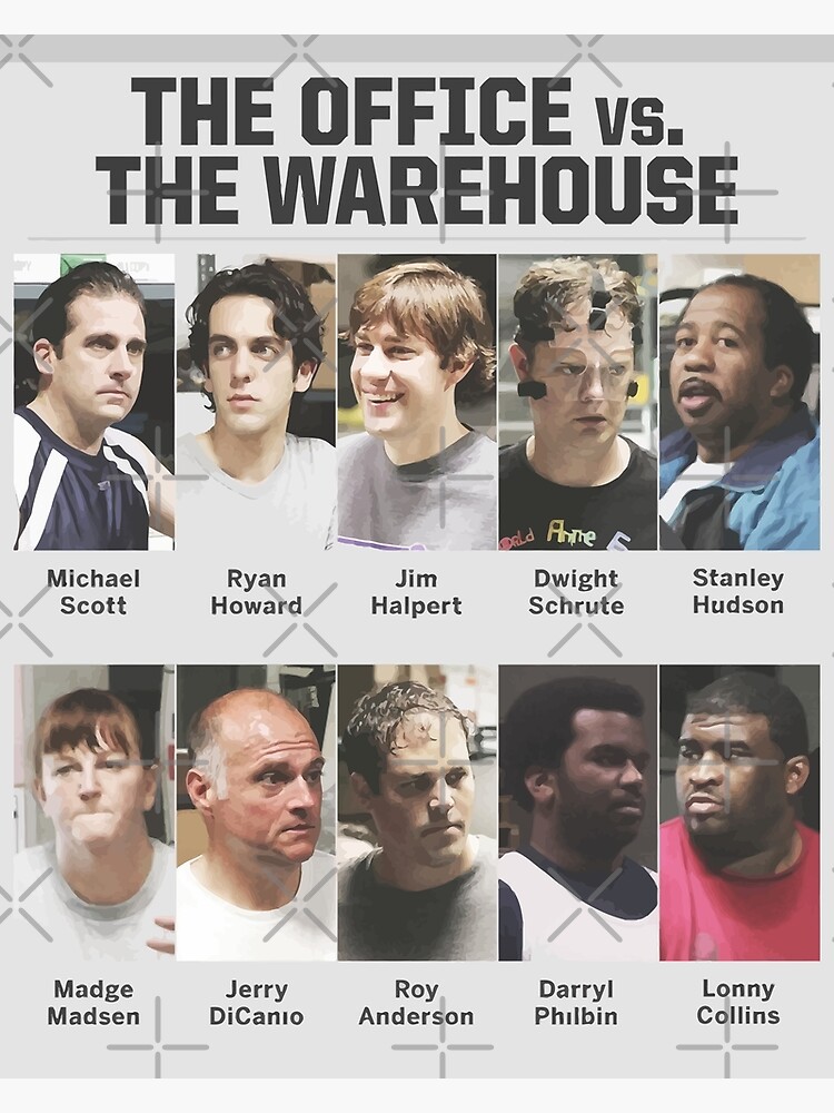 "The Office vs The Warehouse" Poster for Sale by GloriousWax Redbubble