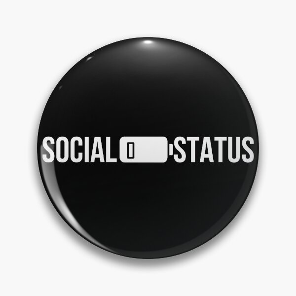 Item preview, Social Battery Status Low designed and sold by HushedCreations.