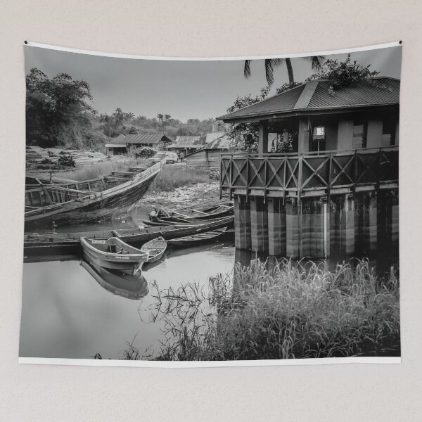 Item preview, African Riverside - Black And White designed and sold by Mrspink16.