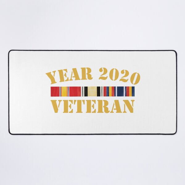 Item preview, Year 2020 Veteran with Iran Afghanistan War Ribbons - Army Green designed and sold by johnta17.