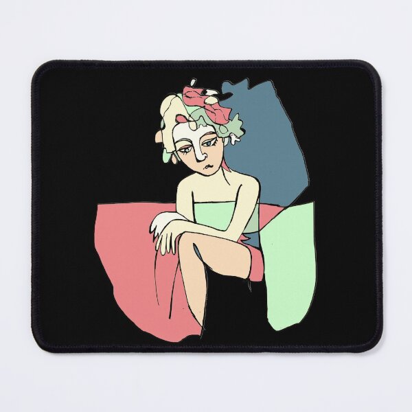 Item preview, Sitting Melancholy Girl designed and sold by badlydrawnbabe.