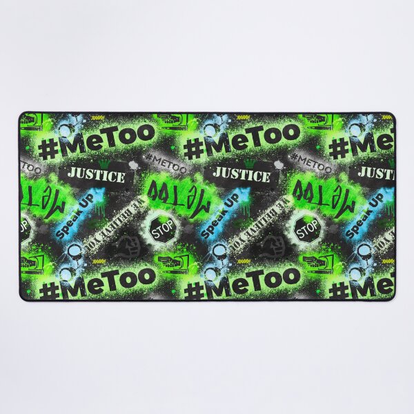Item preview, #MeToo Green Graffiti Pattern designed and sold by Jarrod Vandenberg.