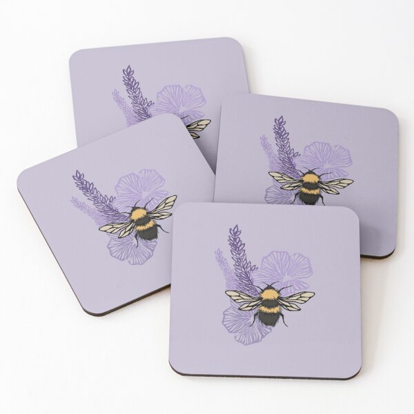 Item preview, Bee with flowers designed and sold by Bzzzbzzz.