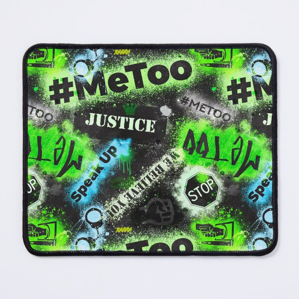 Item preview, #MeToo Green Graffiti Pattern designed and sold by Jarrod Vandenberg.
