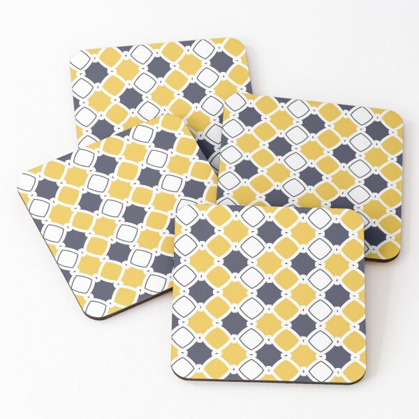 Item preview, Modern, ornamental, navy blue, mustard yellow, white patternsimple, elegant designed and sold by Svitac.