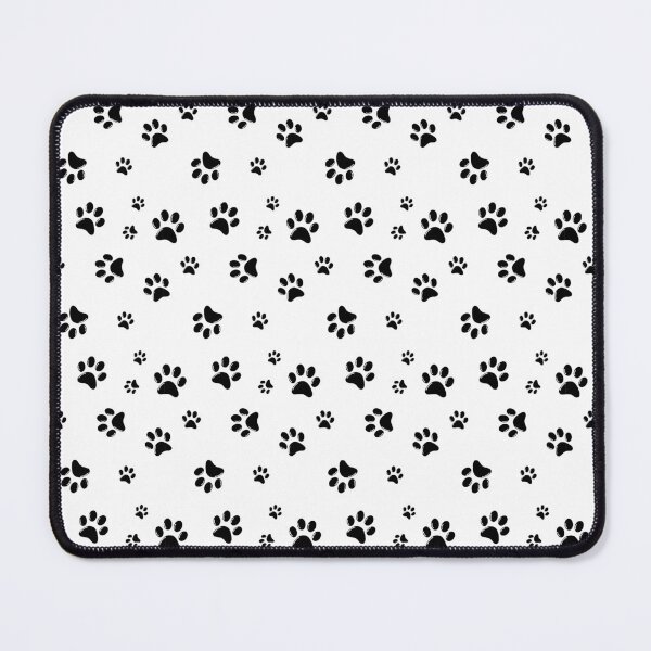 Item preview, Lindo patrón de impresión de pata de cachorro en blanco y negro designed and sold by PlanetPattern.