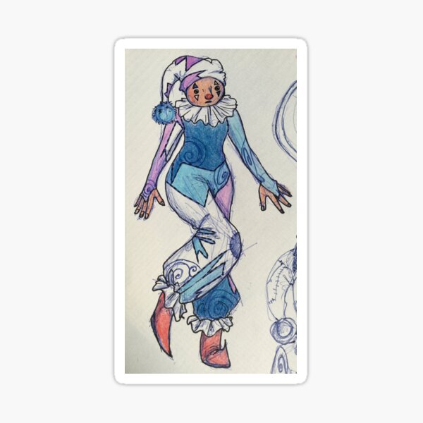 Item preview, Blue clown designed and sold by jamminanddrawin.