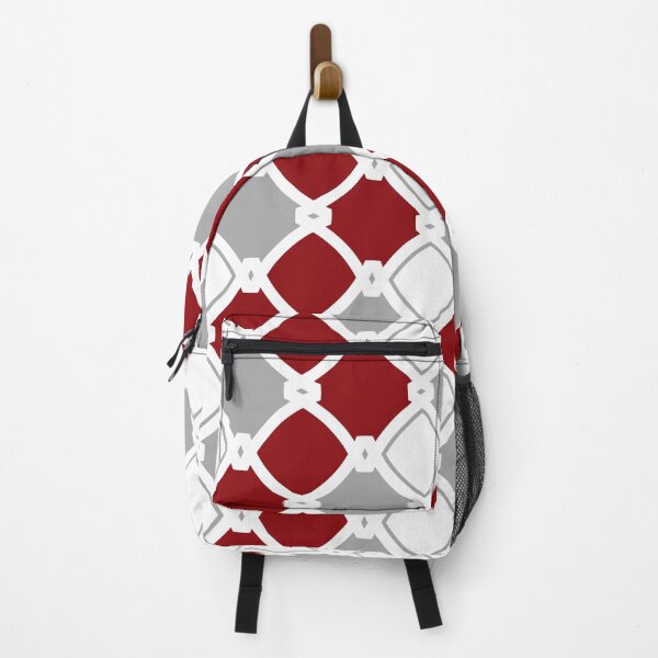 Item preview, Modern, ornamental, grey, burgundy, white pattern designed and sold by Svitac.