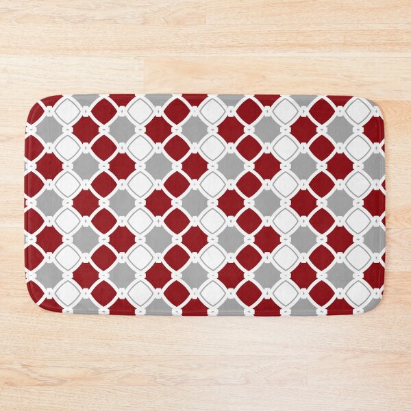 Item preview, Modern, ornamental, grey, burgundy, white pattern designed and sold by Svitac.