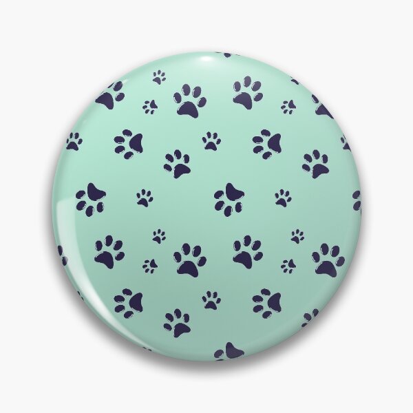 Artikelvorschau, Niedliches pastellblaues Hundetatzen-Druckmuster entworfen und verkauft von PlanetPattern.