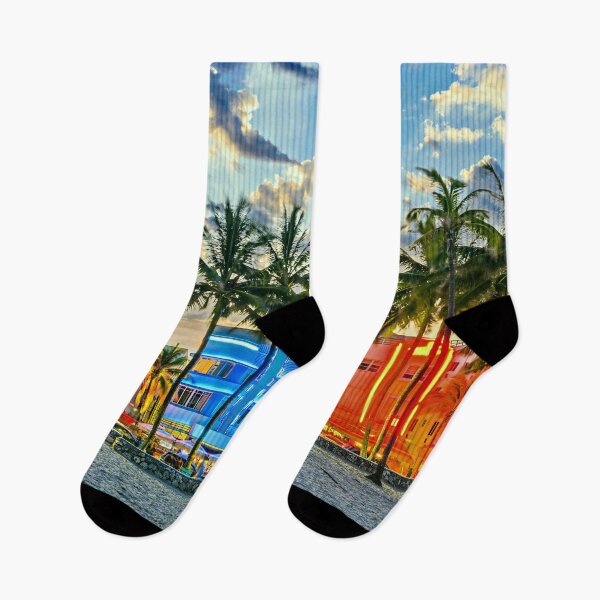 Item preview, Miami Beach Florida Sunset FL Palm Trees Neon designed and sold by Piper-Deals.