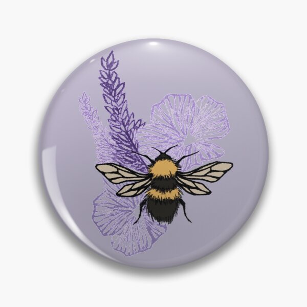 Item preview, Bee with flowers designed and sold by Bzzzbzzz.