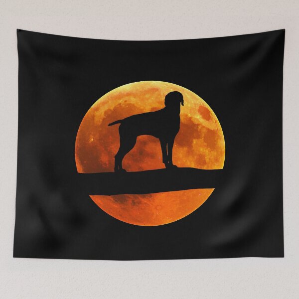 Item preview, german shorthaired pointer Dog Silhouette Moon german shorthaired pointer lover designed and sold by alaechamlal.