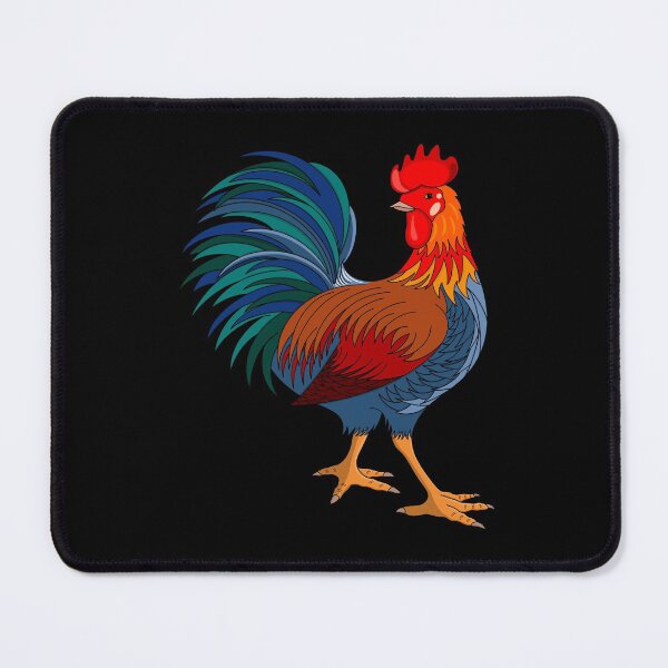 Item preview, Colorful Rooster on Black designed and sold by Gsallicat.