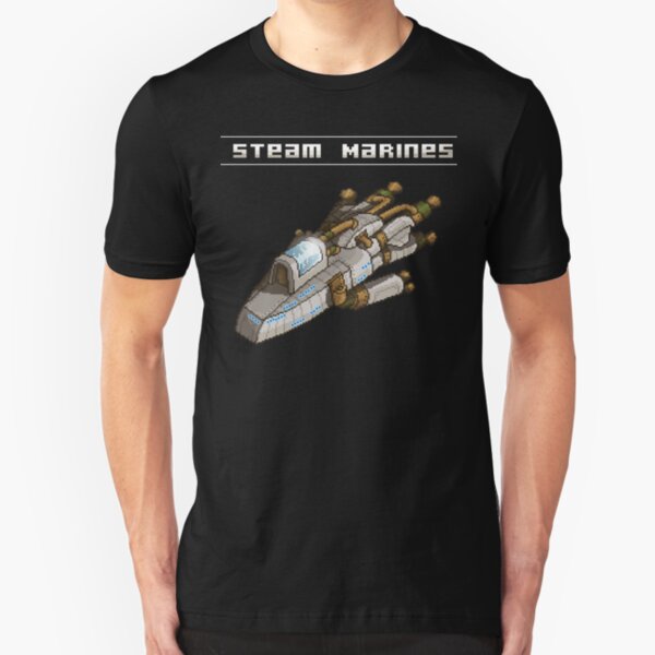Steam Marines - Transparent Logo Slim Fit T-Shirt
