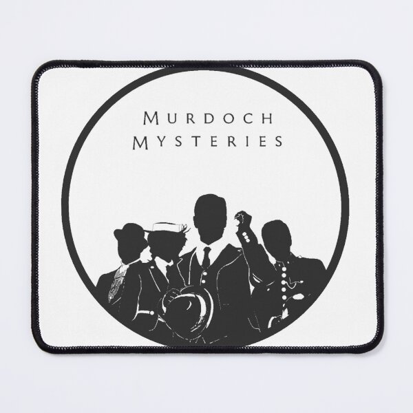 Item preview, Murdoch Mysteries Dark Grey on White background designed and sold by NoddingSheep.