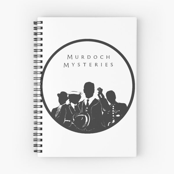 Item preview, Murdoch Mysteries Dark Grey on White background designed and sold by NoddingSheep.
