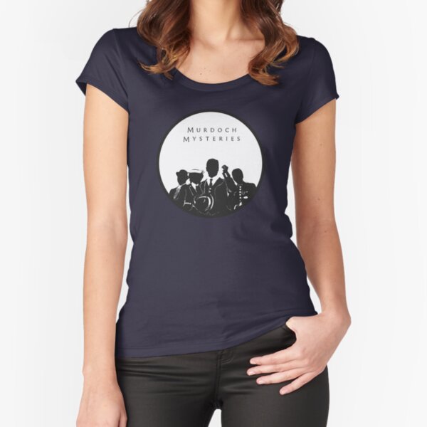 Item preview, Murdoch Mysteries Dark Grey on White background designed and sold by NoddingSheep.