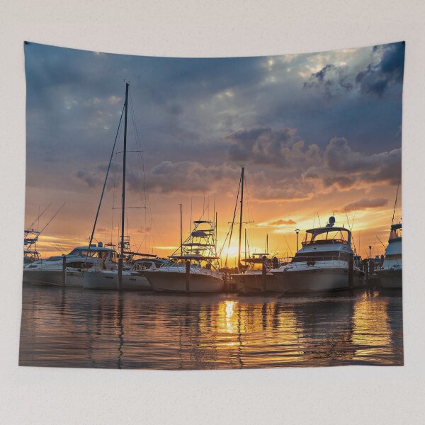 Item preview, Miami Beach Florida Sunset FL Marina designed and sold by Piper-Deals.