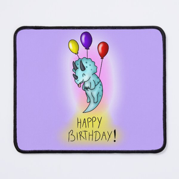Item preview, Happy Birthday Triceratops designed and sold by saradrawspaleo.
