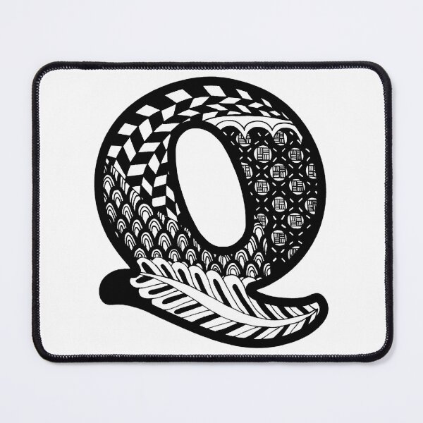 Item preview, Letter Q (Big & Centered) designed and sold by DreamWearin.