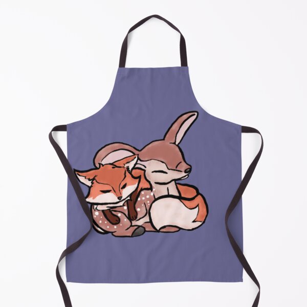 Item preview, Fawn and fox pup sleeping designed and sold by BerryShyKittens.