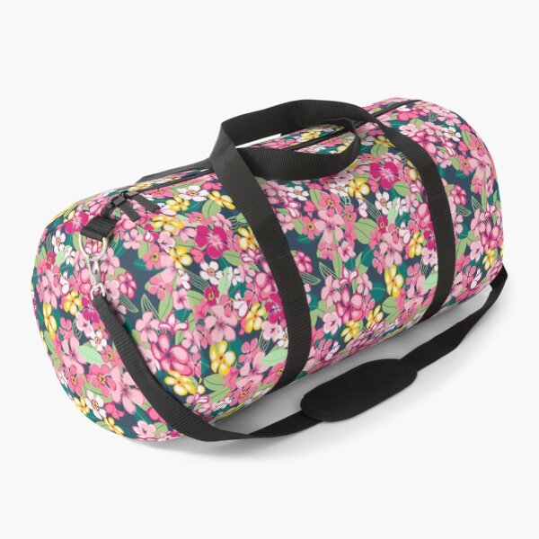 Vibrant tropical print hawaiian vibe pattern Duffle Bag
