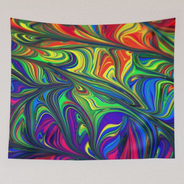 Item preview, Abstract art with powerful colors designed and sold by TALAT-SHOPS.