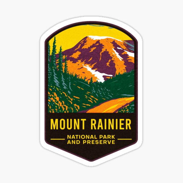 Mount Rainier National Park And Preserve Sticker