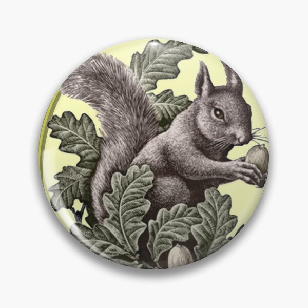 Item preview, vintage squirrel and acorn  designed and sold by sandpiperstudio.