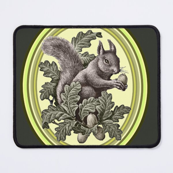 Item preview, vintage squirrel and acorn designed and sold by sandpiperstudio.