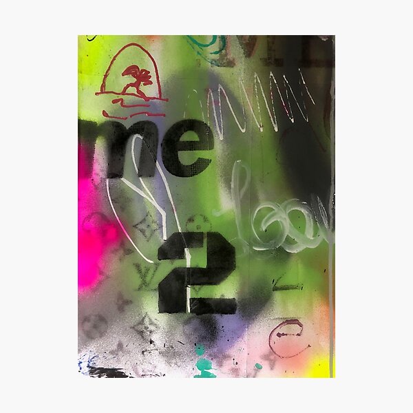 Graffiti bombing | Pop art | Street-art aesthetics Photographic Print
