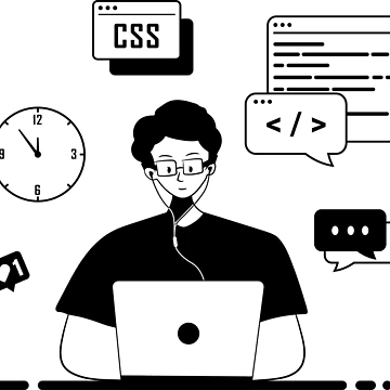 Artwork thumbnail, Programmer coding work by ferifystudio