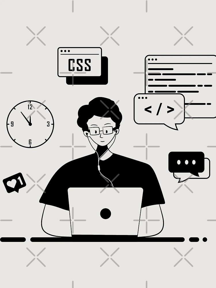 Thumbnail 6 of 6, Premium Oversized Sweatshirt, Programmer coding work designed and sold by ferifystudio.
