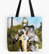jousting knight Tote Bag