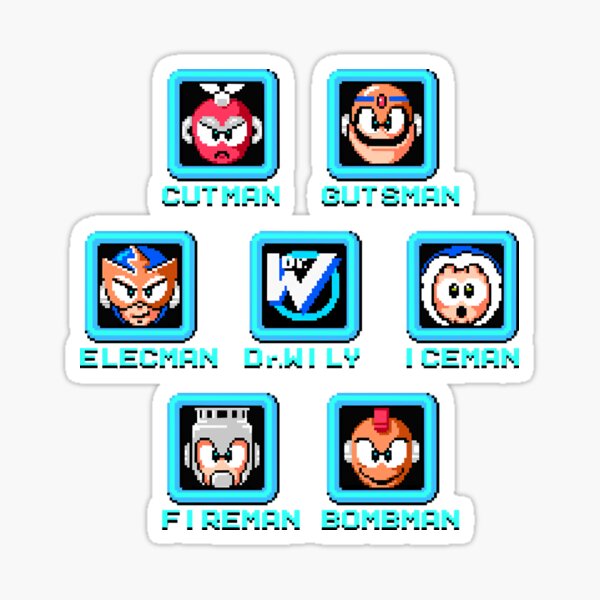 Item preview, Megaman 1 stage select  designed and sold by MessiasTruax.