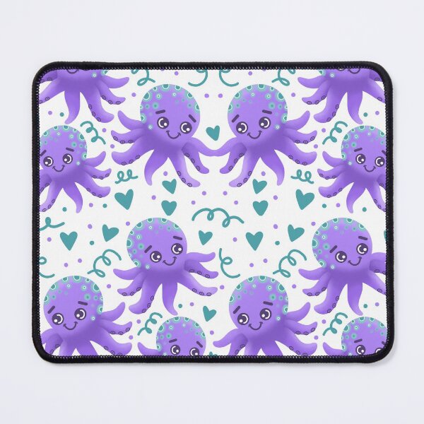 Item preview, Cute purple octopus pattern designed and sold by jazzydevil.
