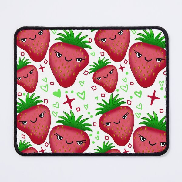 Item preview, Dark angry Strawberries pattern designed and sold by jazzydevil.