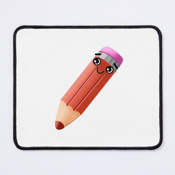 Item preview, Red pencil with a cute face designed and sold by jazzydevil.
