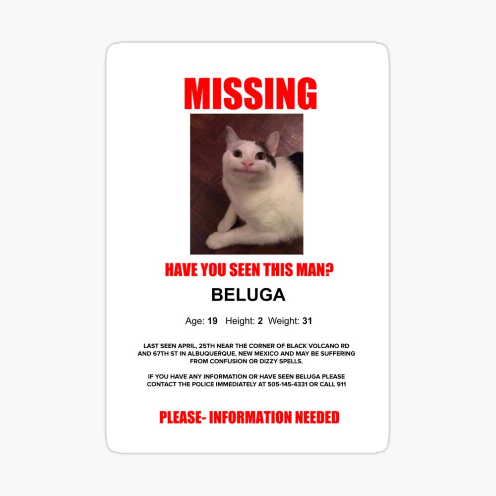 Beluga Missing Poster | Poster