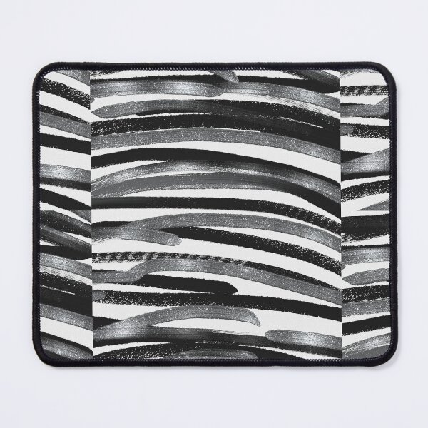 Item preview, Oil Paint Abstract Art Painting Silver Metallic Black Pattern designed and sold by hopecope.