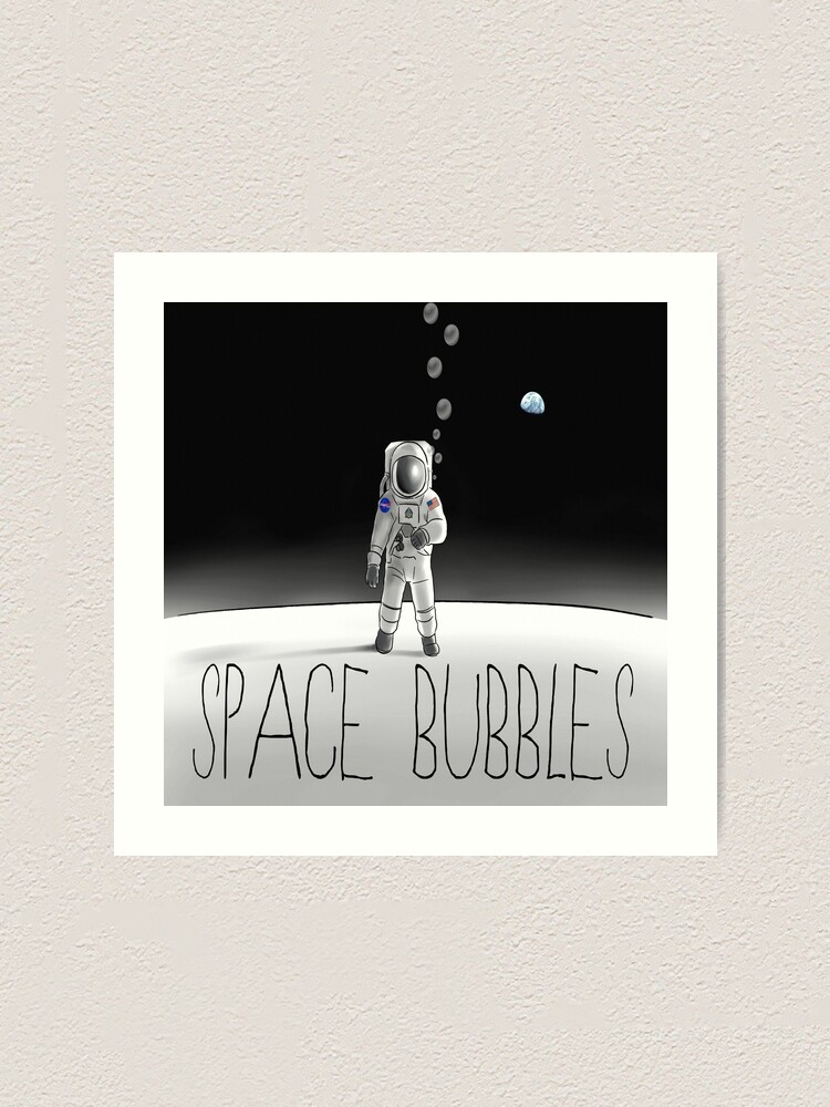 Alternate view of Space Bubbles Art Print