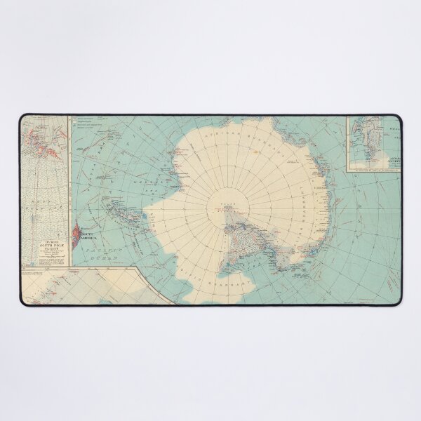 Aperçu de l'œuvre Carte des régions de l'Antarctique par Grosvenor créée et vendue par nextstepdesigns.