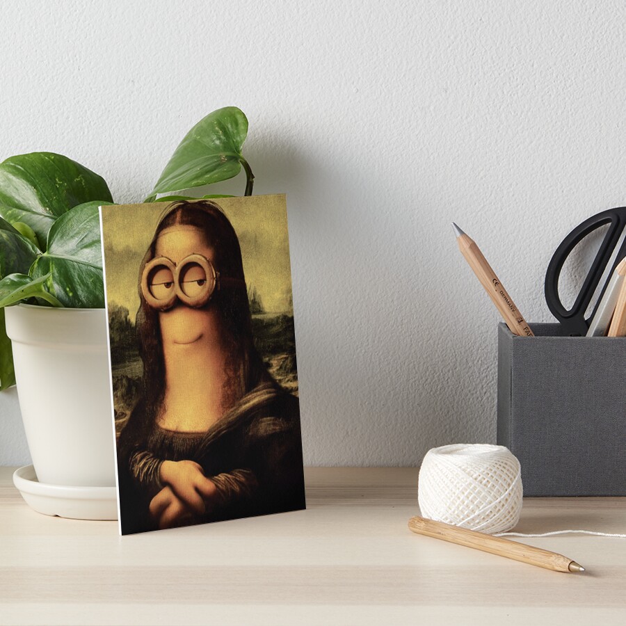 Minion Lisa Art Board Print