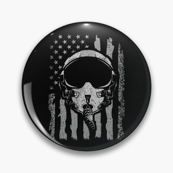Item preview, Jet Fighter Pilot Helmet American Flag designed and sold by Uppercase Tees.