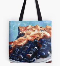 Blueberry Pie Oil Painting Tote Bag