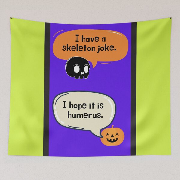 Item preview, Funny Skeleton Halloween Pun Joke  designed and sold by Designs By YL.