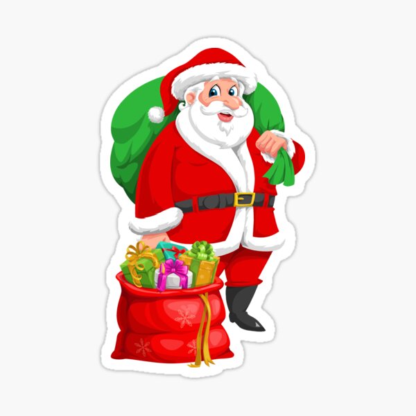 santa sack suit Sticker