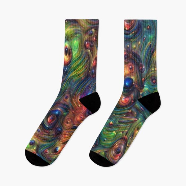 Item preview,  trippy rainbow digital art design designed and sold by BelAnnGrey.