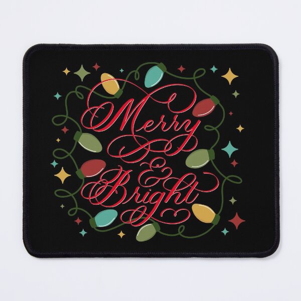 Item preview, Merry and Bright Christmas Lights for Dark Background designed and sold by Gsallicat.